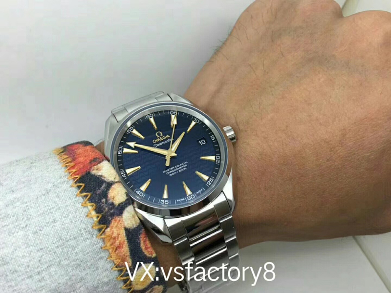 VS廠歐米茄里約奧運(yùn)特別版藍(lán)面海馬150米復(fù)刻版還原細(xì)節(jié)做工怎么樣
