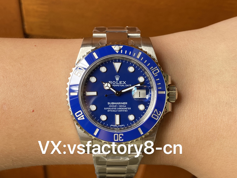 VS廠勞力士40m藍水鬼丹東3135機復刻表外觀細節(jié)做工還原評測
